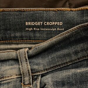 DL1961 Bridget Cropped High Rise Bootcut Jeans - faded denim